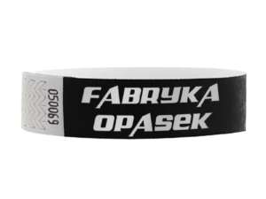 Opaski Tyvek 19mm z nadrukiem sitodruk 50 szt.